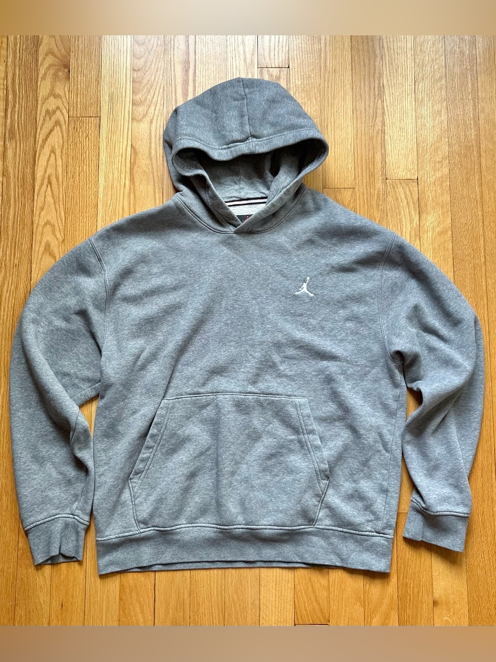 Nike Air Jordan Jumpman Men’s Hoodie Sweatshirt Basketball Medium Gray Solid